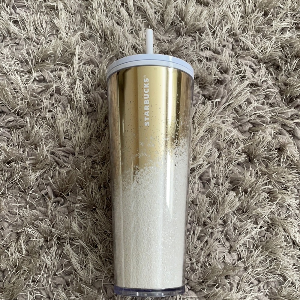 Starbucks Mirror Glitter Gold Cold Cup